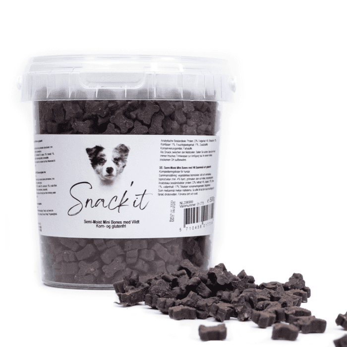 Snack'it Semi-Moist Mini Bones m. Vildt