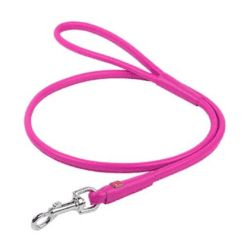 Waudog Soft Rundsyet Læder Førerline Pink