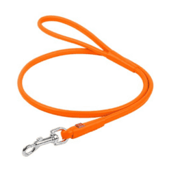 Waudog Soft Rundsyet Læder Førerline Orange
