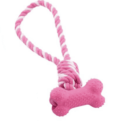 Reb Med Gummi Kødben Pink