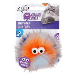 Furry Ball - Fluffy Ball Orange med Catnip