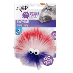 Furry Ball - Fluffy Ball Pink med Catnip