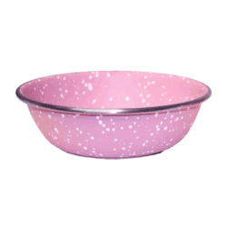 Rustfri Skål Granit Rosa 350 ml.