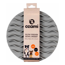 Ozami Slow Feeder Indsats Grå Bølge