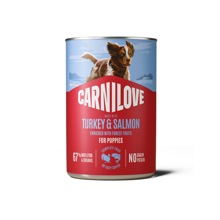 Design uden navn (15) Carnilove Active Paté Kalkun og Laks Til Hvalp